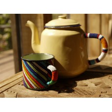Beaded teapot