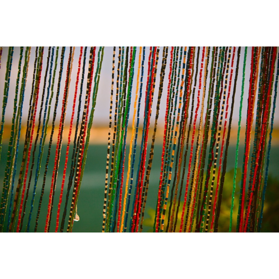 Flip Flop Beaded Curtain Ocean Sole