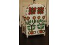 African Beaded Yoruba chairs WHITE FLOWER POT DESIGN